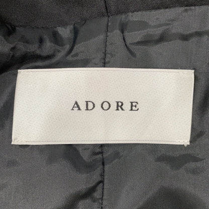 ADORE 阿朵尔 531-3250935 23年款 黑色 三层十字夹克 短款牛角扣大衣 夹克