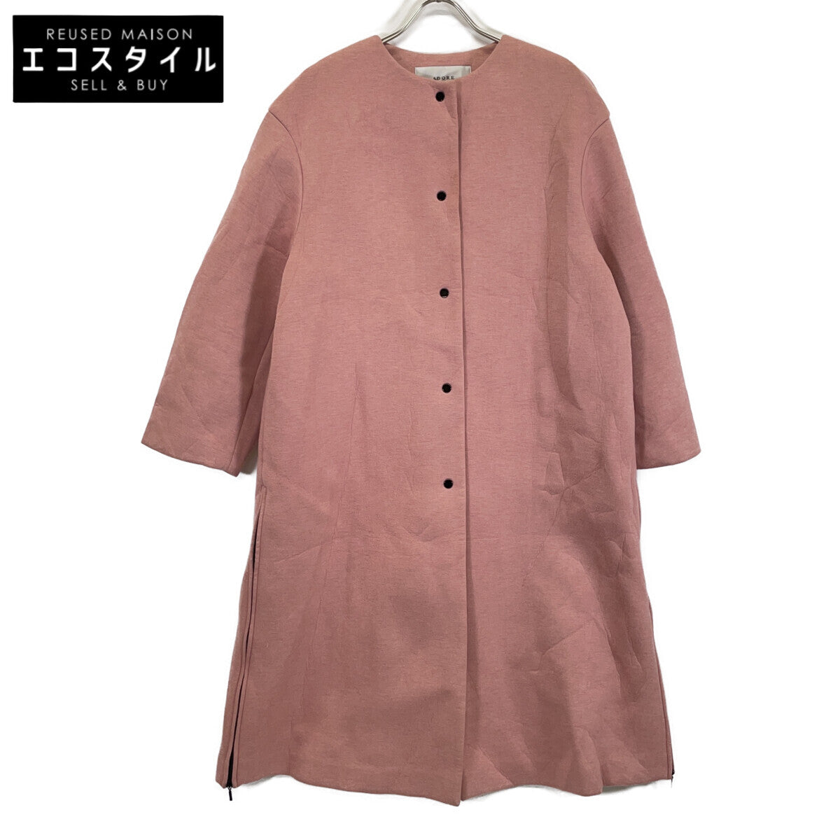 ADORE Adore 531-1252924 Pink Wool-Blend Bonded Coat Coat