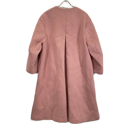 531-1252924 Pink Wool Blend Bonded Coat 36 Women's
