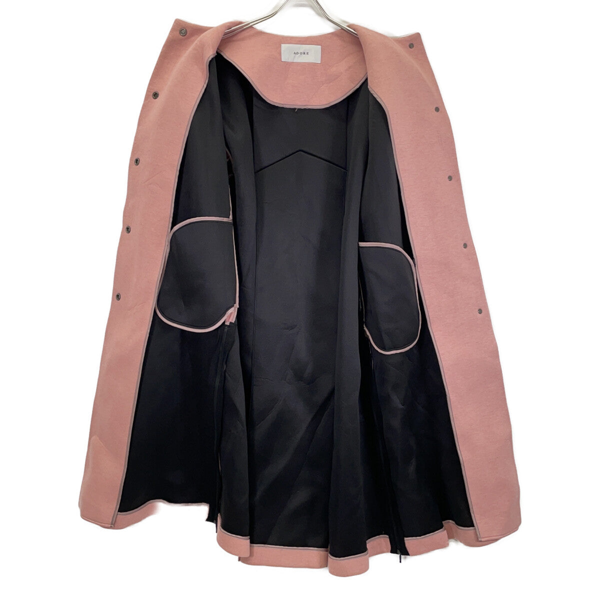 ADORE Adore 531-1252924 Pink Wool-Blend Bonded Coat Coat