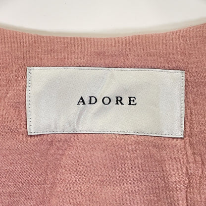 ADORE Adore 531-1252924 Pink Wool-Blend Bonded Coat Coat