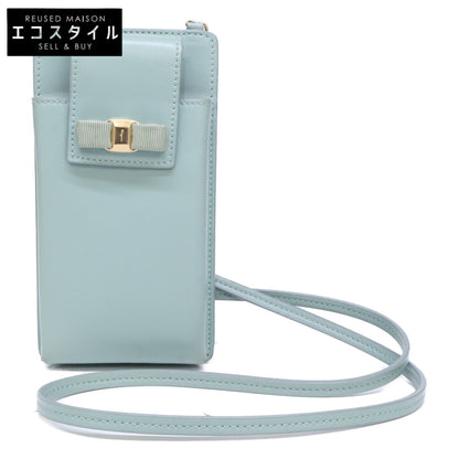 Salvatore Ferragamo JP-22-0381 Vara Ribbon Chain Strap Phone Case Other