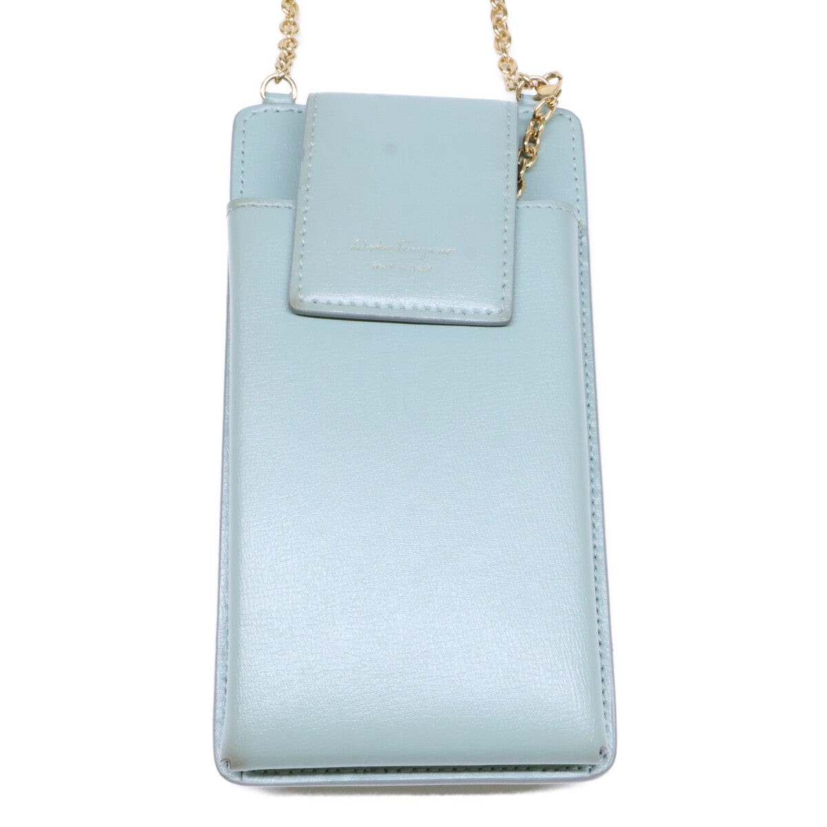 Salvatore Ferragamo JP-22-0381 Vara Ribbon Chain Strap Phone Case Other