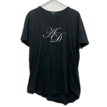 ANN DEMEULEMEESTER アンドゥムルメステール 2009-10aw RE-EDITION ブラック ロゴプリント 復刻Tシャツ トップス