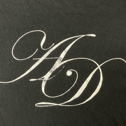 ANN DEMEULEMEESTER アンドゥムルメステール 2009-10aw RE-EDITION ブラック ロゴプリント 復刻Tシャツ トップス
