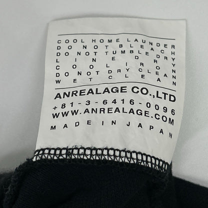 ANREALAGE アンリアレイジ SIDE ANGLE POLO SHIRTS 鹿の子 アシメントリー半袖ポロシャツ トップス