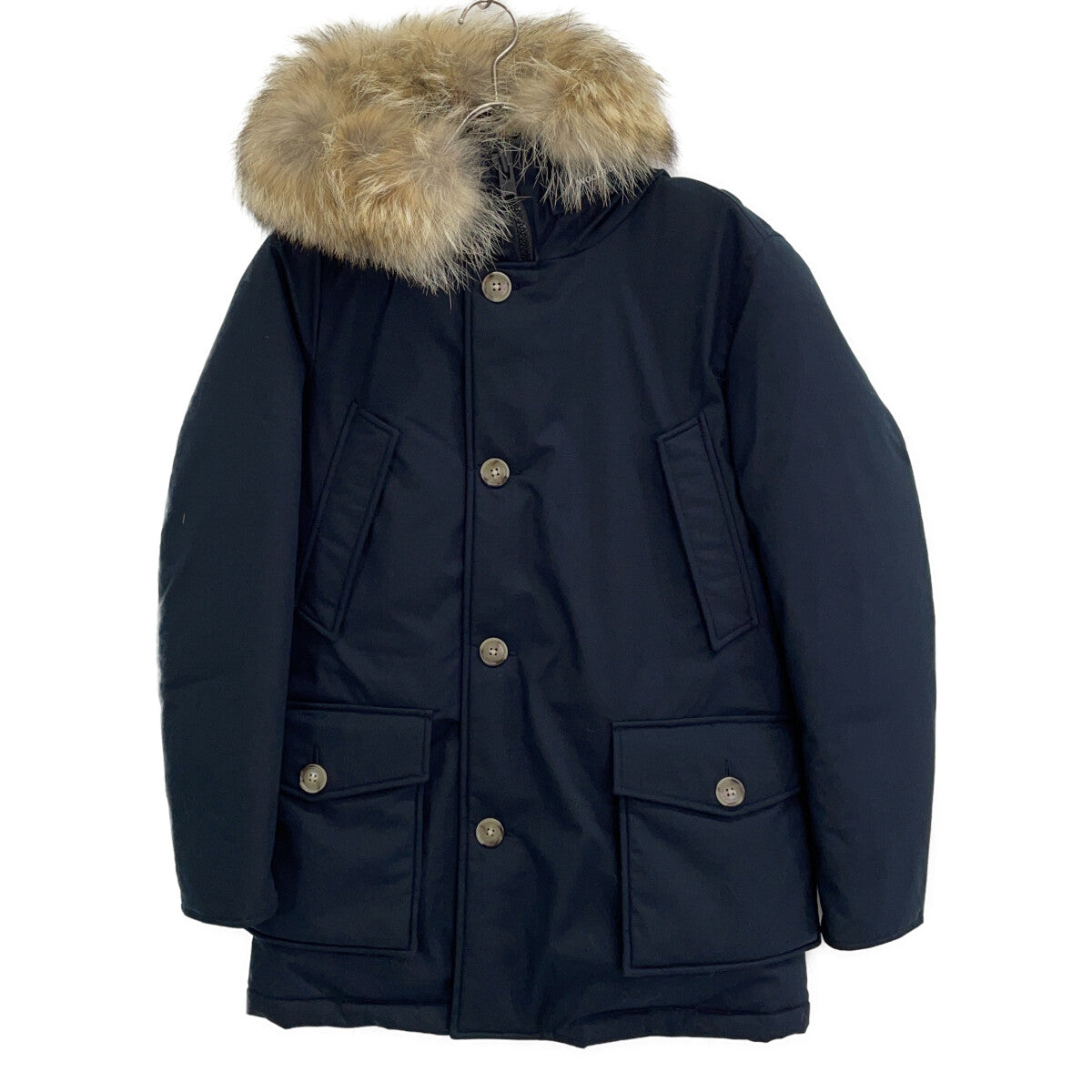 【×BEAMS F】WOOU0383 NAVY ARCTIC PARKA HC BS Fur Hooded Down Jacket Coat XS Men's