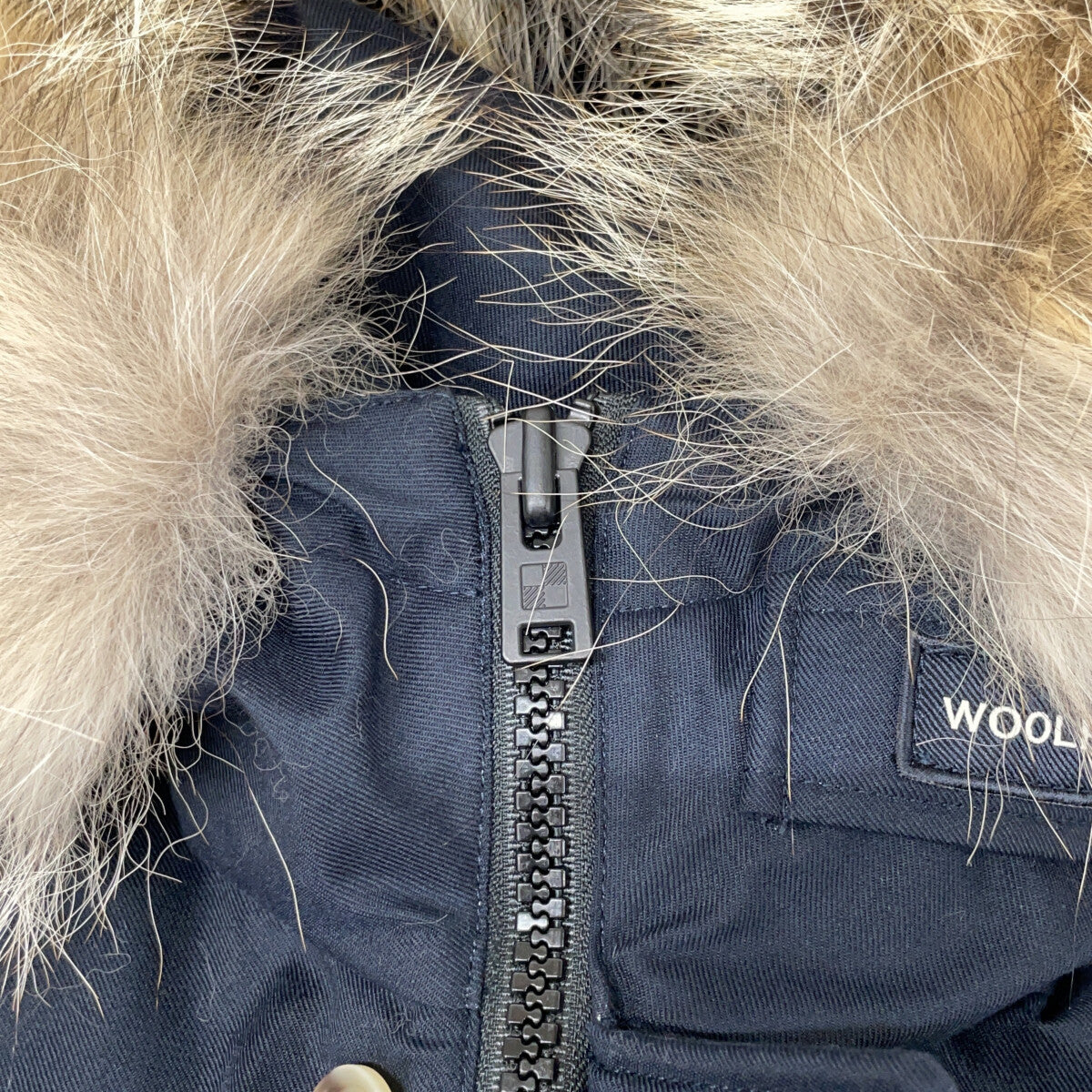 【×BEAMS F】WOOU0383 NAVY ARCTIC PARKA HC BS Fur Hooded Down Jacket Coat XS Men's