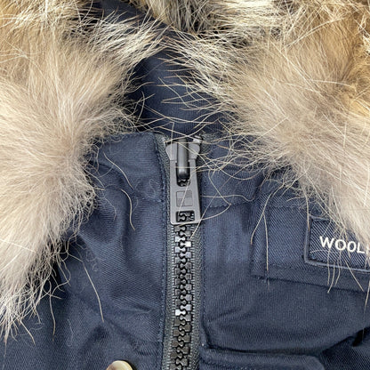 【×BEAMS F】WOOU0383 NAVY ARCTIC PARKA HC BS Fur Hooded Down Jacket Coat XS Men's