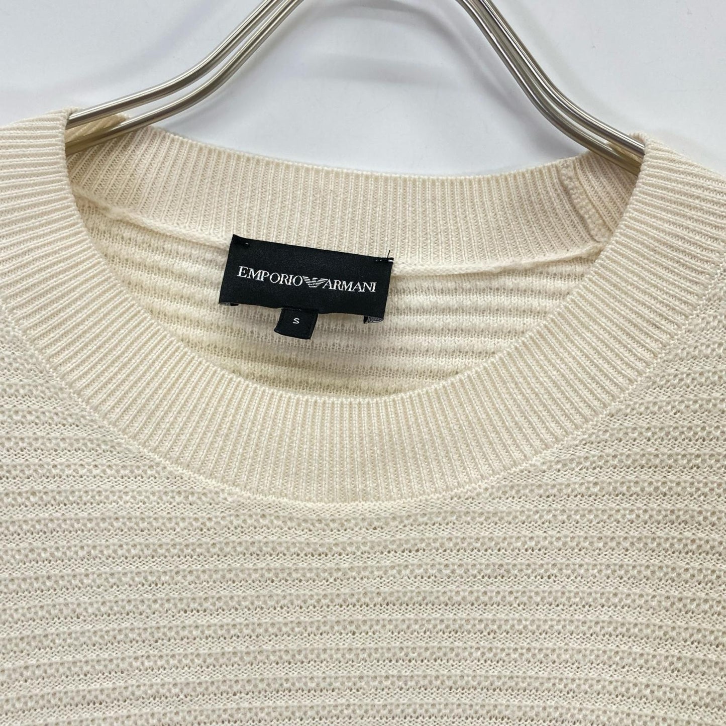 IVORY 100% WOOL SWEATER TOP S Men's