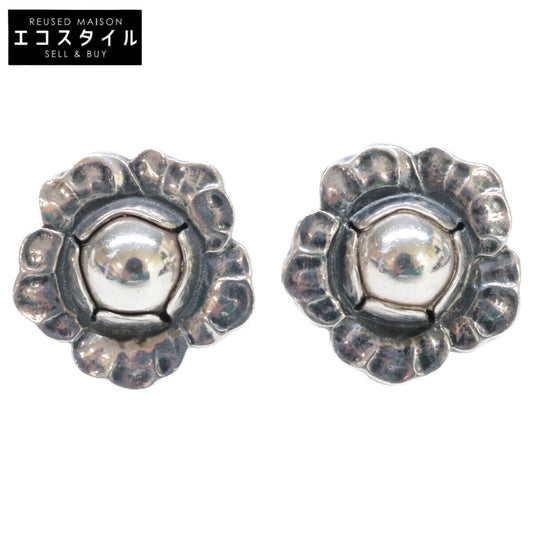 GEORG JENSEN ジョージジェンセン 925S 2002イヤーコレクション Bloom 開花 イヤリング