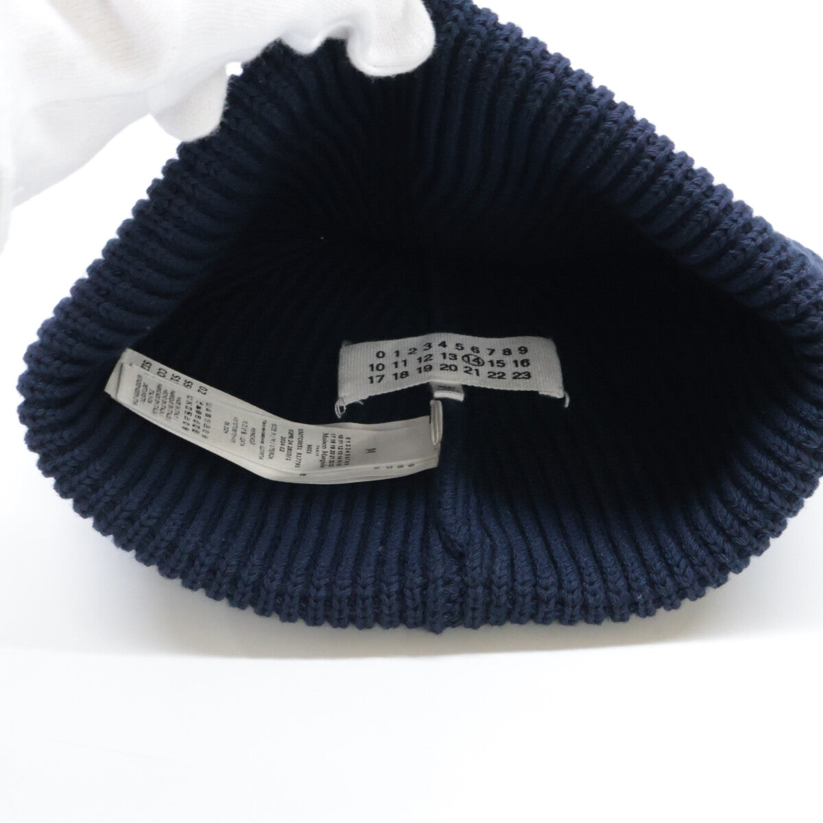 Maison Margiela Maison Margiela [Excellent condition/Domestic authentic] 2024 S50TC0051 S17791 511F 4-stitch ribbed knit cap