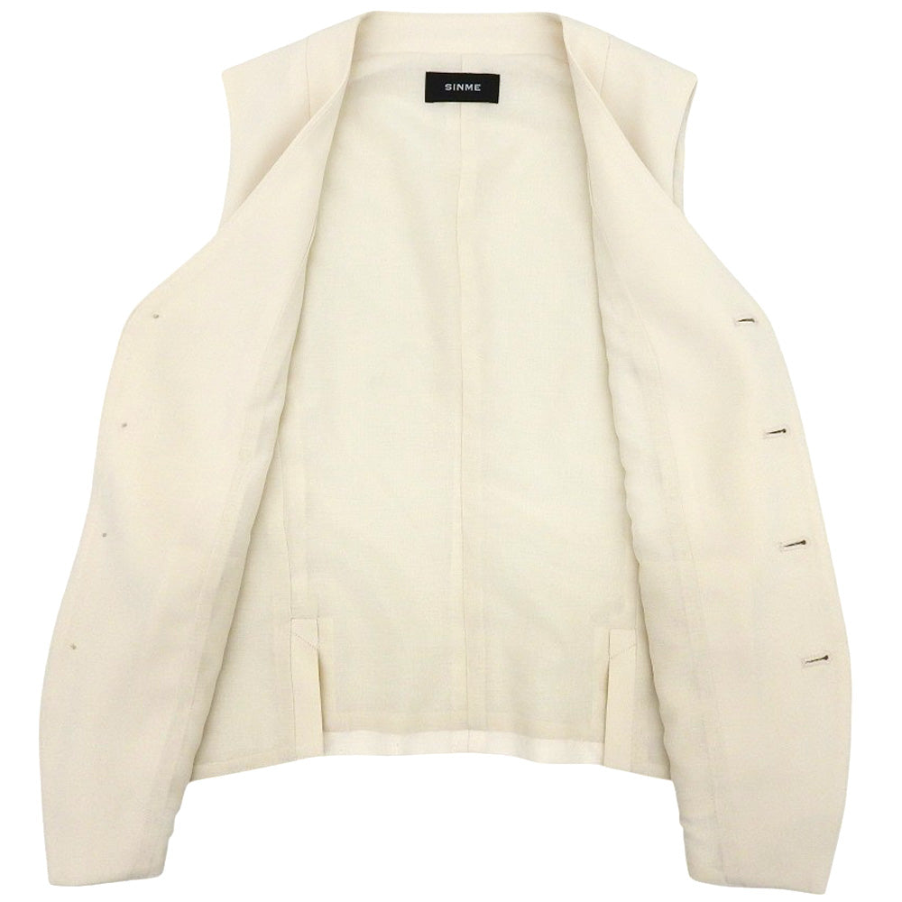 SINME シンメ ベストジレ レディース オフホワイト M SS14-05 ベスト