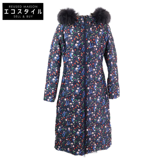 【美品/国内正品】LTON23A4953-D TOKIORA托奇奥拉 花朵毛领连帽羽绒服 03 女式