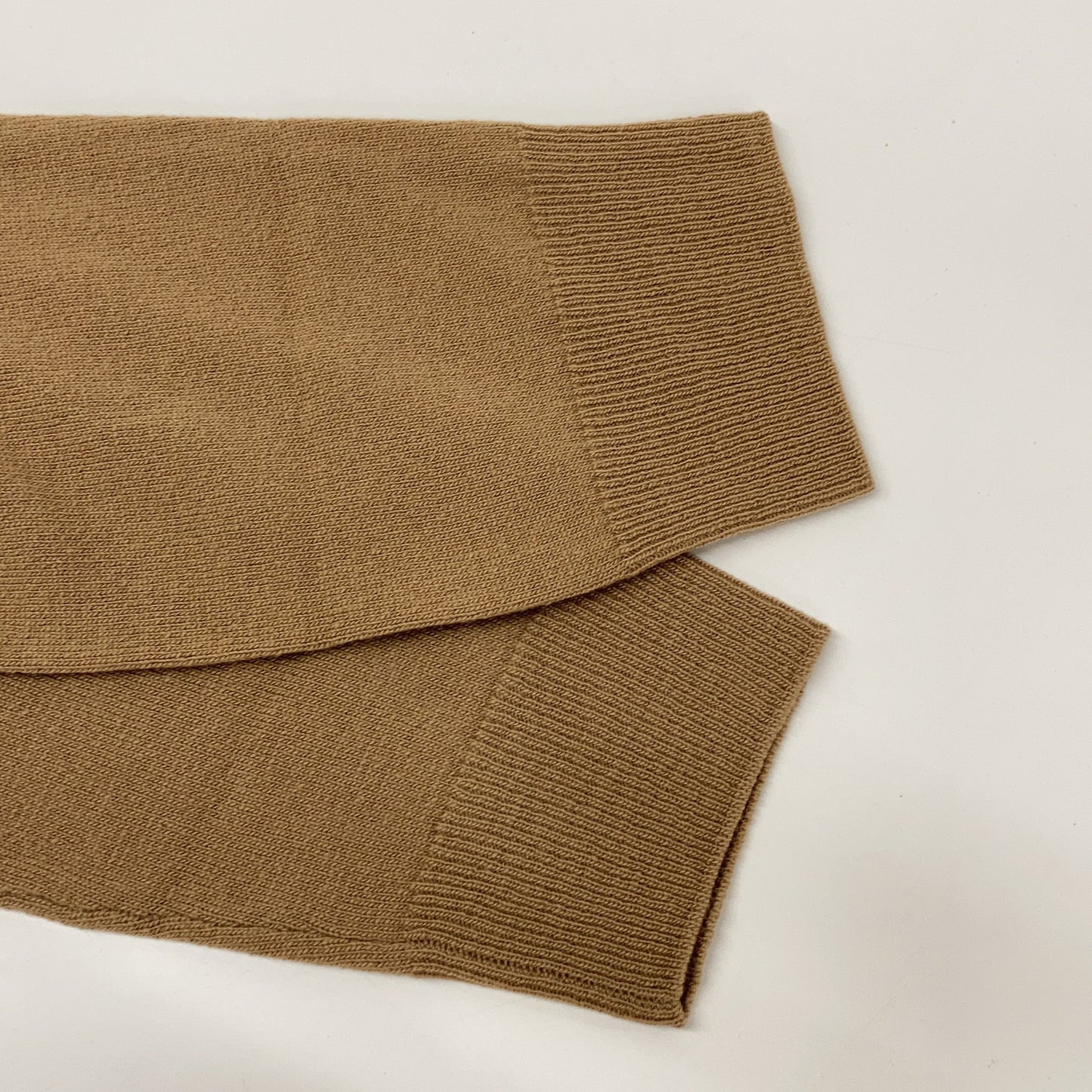 HERMES エルメス 02-5747 ベージュ ヴァージンウール×カシミヤ クルーネック ロングスリーブラグランニットプルオーバー トップス