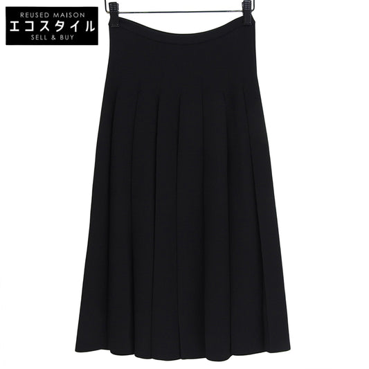 Excellent Condition Rayon Blend Random Tuck Jersey Flare Skirt Women's Black S 9710-001 Skirt S Women's