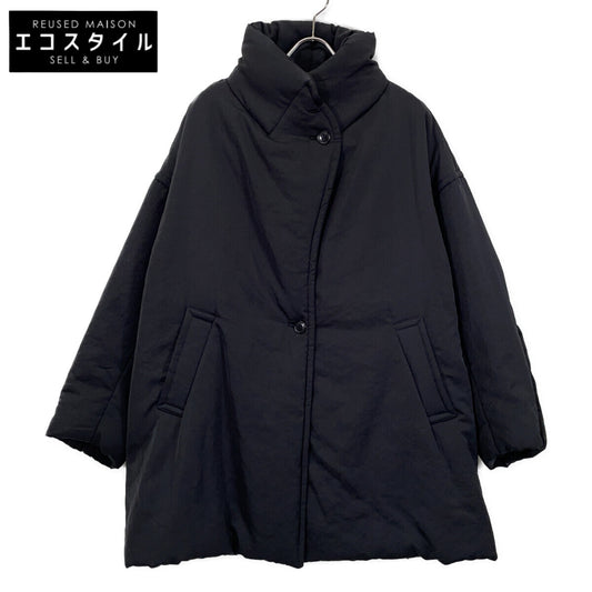 lo233-05 black volume batting coat/volume batting coat coat F women's