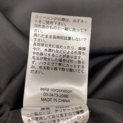 lo233-05 black volume batting coat/volume batting coat coat F women's