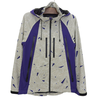 narifuri Dazzle Camouflage Mountain Parka Jacket Men's Polyester Beige x Purple M NF2055 Jacket