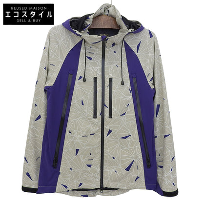 narifuri Dazzle Camouflage Mountain Parka Jacket Men's Polyester Beige x Purple M NF2055 Jacket