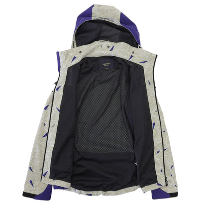 narifuri Dazzle Camouflage Mountain Parka Jacket Men's Polyester Beige x Purple M NF2055 Jacket