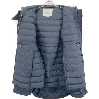 Spick & Span Bespoke WWOU0642 Navy Inner Down Layered Military Coat Jacket XS Women's