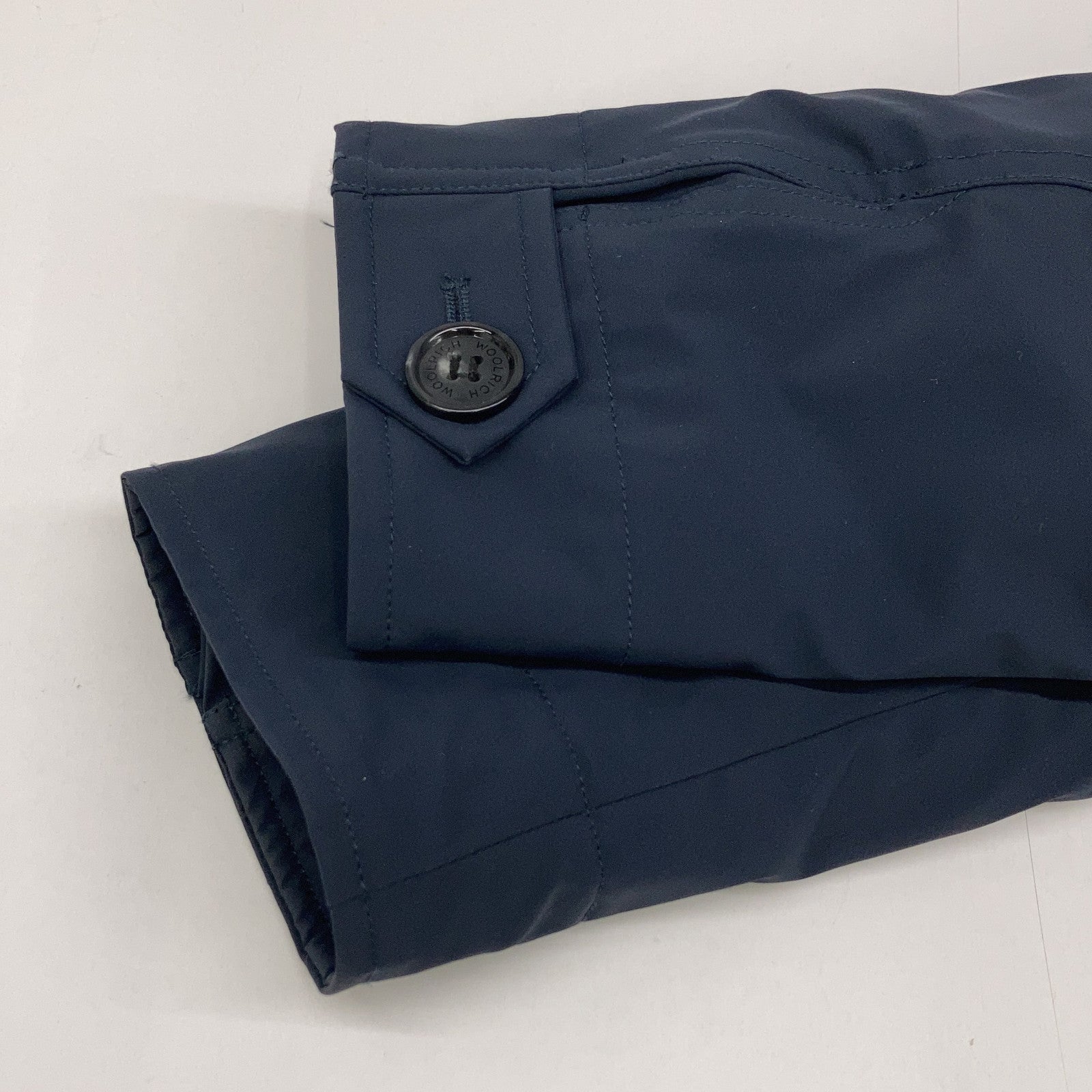 Spick & Span Bespoke WWOU0642 Navy Inner Down Layered Military Coat Jacket XS Women's