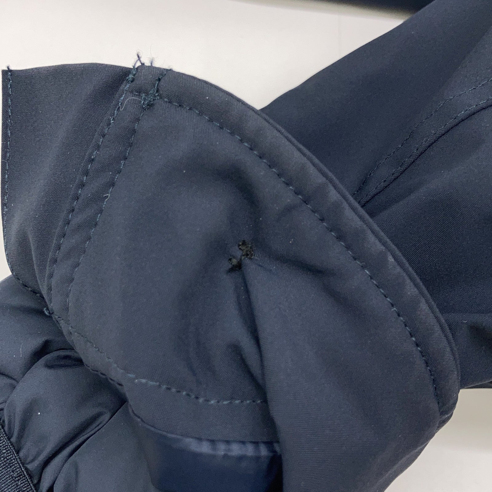 Spick & Span Bespoke WWOU0642 Navy Inner Down Layered Military Coat Jacket XS Women's