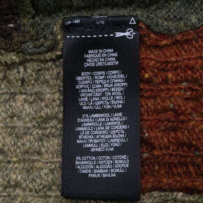 [Excellent Condition/Domestic Authentic] 782799908001 Wool Blend Shawl Collar Patchwork Knit Cardigan/Tops M Men's
