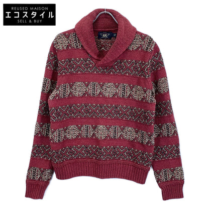 RRL ダブルアールエル 【美品/国内正規】782911229001 リネンブレンド ショールカラー インターシャ ニットセーター/ トップス