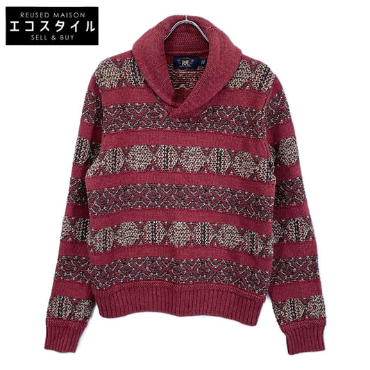 RRL ダブルアールエル 【美品/国内正規】782911229001 リネンブレンド ショールカラー インターシャ ニットセーター/ トップス