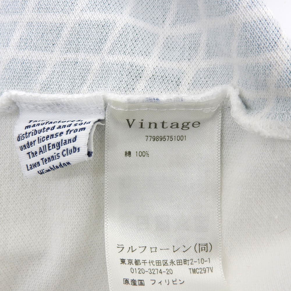 POLO RALPH LAUREN Polo Ralph Lauren Cotton Wimbledon Championships 2016 Graphic Polo Shirt Men's White M 779895751001 Tops