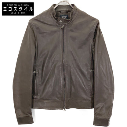 EMMETI Brown lambskin JURI single-breasted motorcycle jacket Jacket