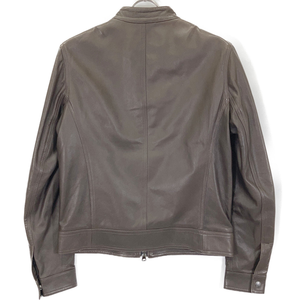 EMMETI Brown lambskin JURI single-breasted motorcycle jacket Jacket