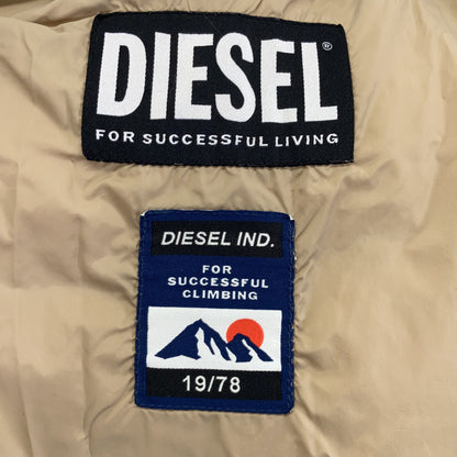 DIESEL ディーゼル ブルー W-GILLES ウォッシュ加工 ナイロンダウンジャケット ジャケット