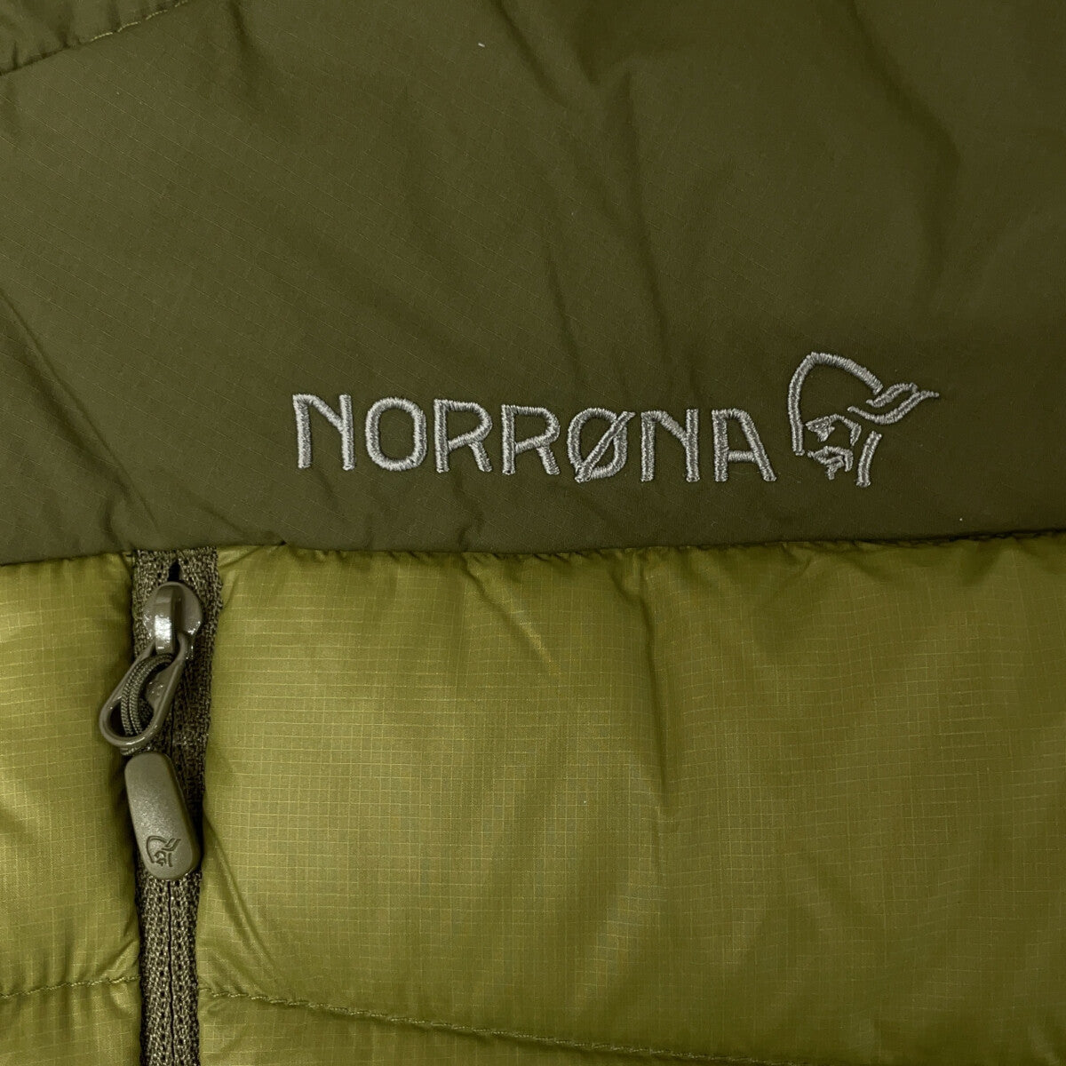 NORRONA ノローナ カーキ フォルケティン ダウン750 フードジャケット ジャケット