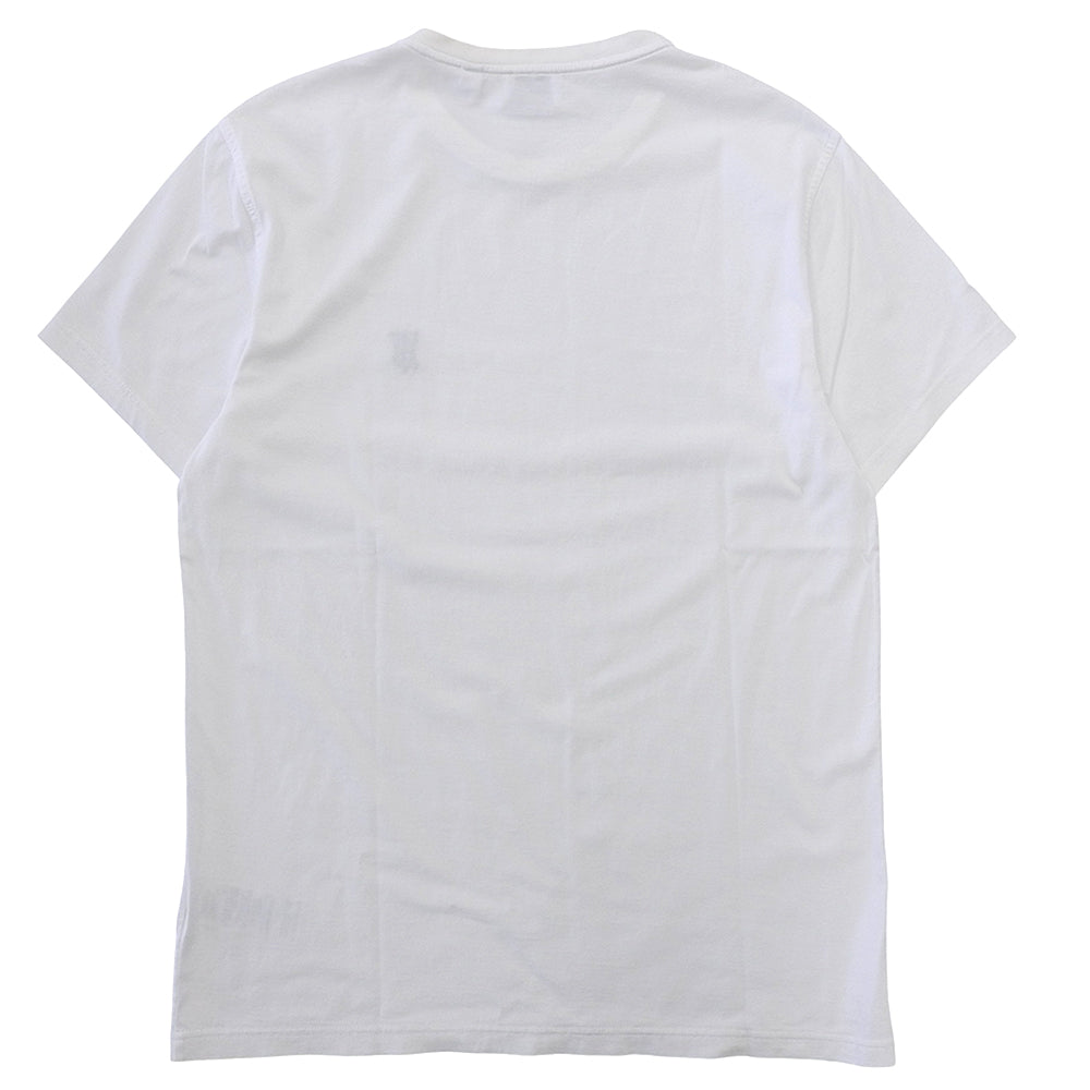 SALE BURBERRY excellent condition cotton embroidered emblem logo short-sleeve T-shirt tops men's white M 8014021 tops