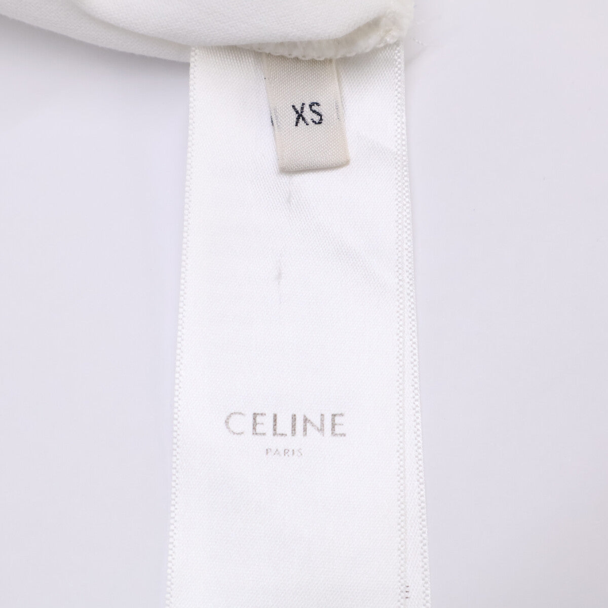 CELINE セリーヌ 2X872671Q オフホワイト×ブラック×ネイビー コットン トリオンフプリント CELINE PARIS Tシャツ トップス