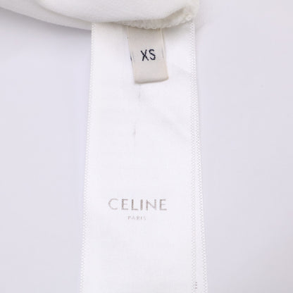 CELINE セリーヌ 2X872671Q オフホワイト×ブラック×ネイビー コットン トリオンフプリント CELINE PARIS Tシャツ トップス