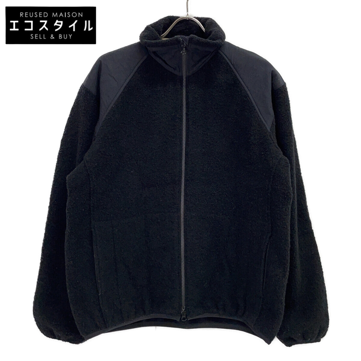 【23FW】SUAF364 Boiled Wool Zip Up Sweater XS Men's