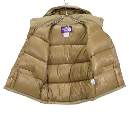 ND2750N BEIGE 65/35 Hooded Sierra Vest Hooded Down Vest Vest M Men's