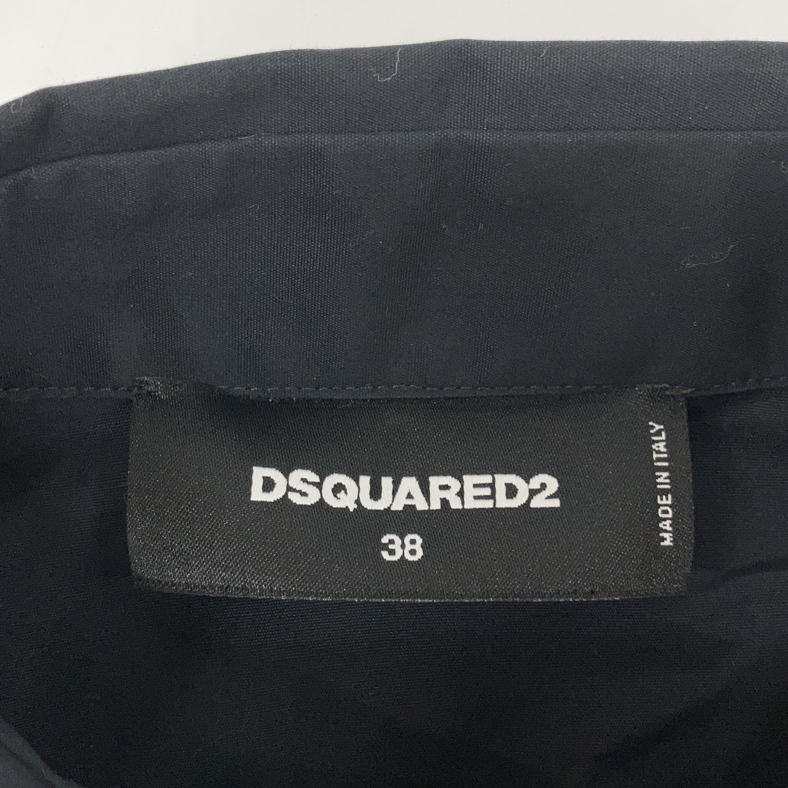 DSQUARED2 ディース夸德 23年款 S75DL0830 黑色 喇叭袖 短袖衬衫 上衣