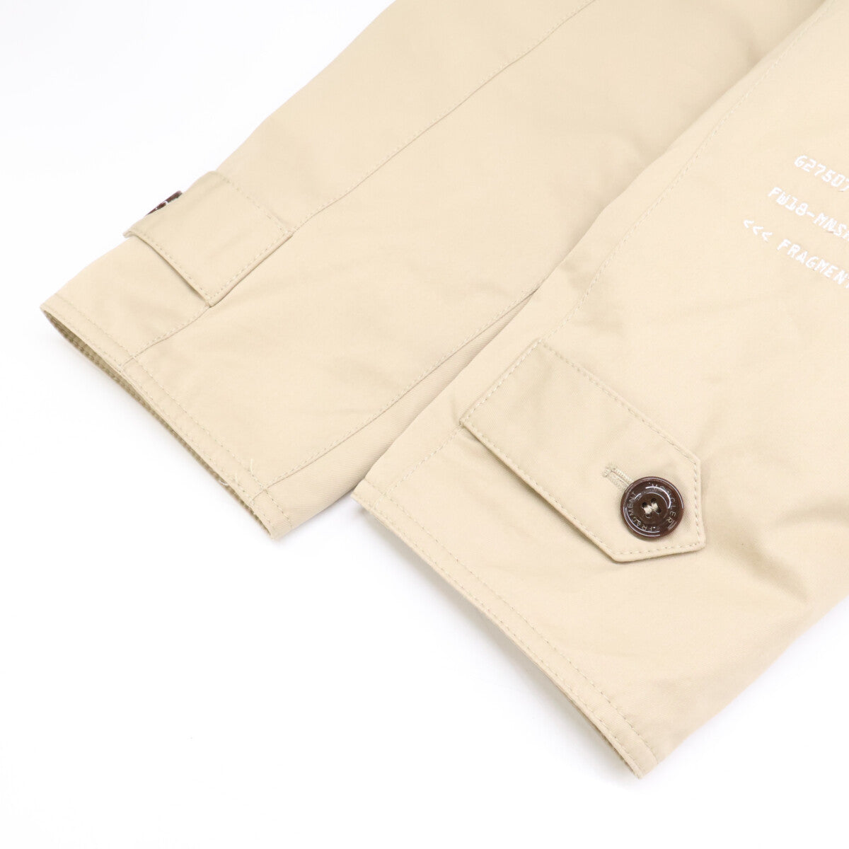 MONCLER Moncler [GENIUS] x FRAGMENT 18 VALLOR Collar Corduroy Balmacaan Down Coat Jacket