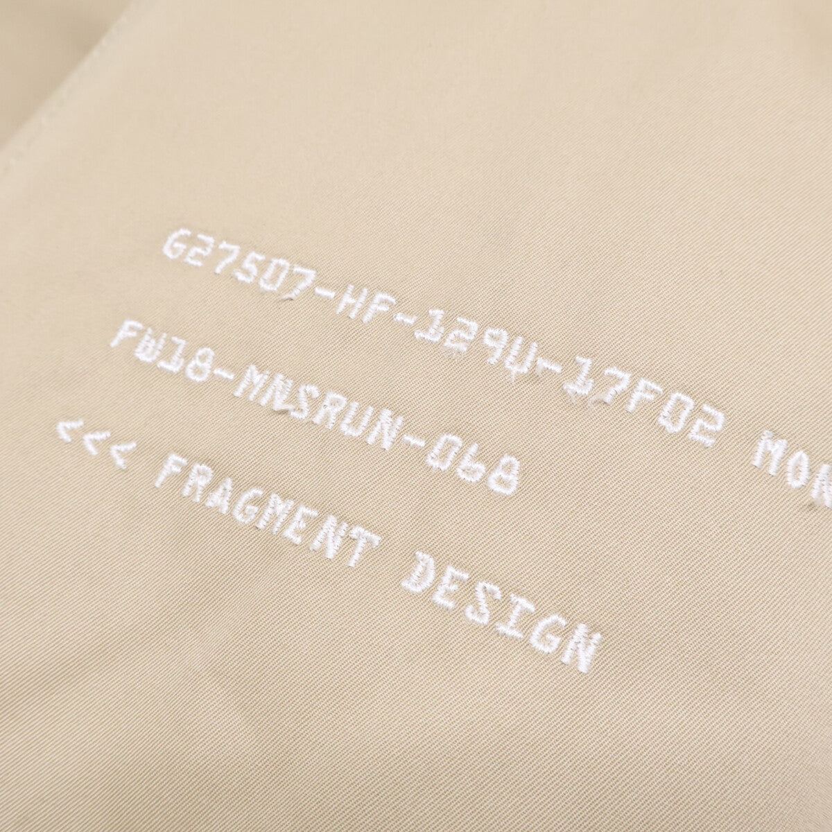 MONCLER Moncler [GENIUS] x FRAGMENT 18 VALLOR Collar Corduroy Balmacaan Down Coat Jacket