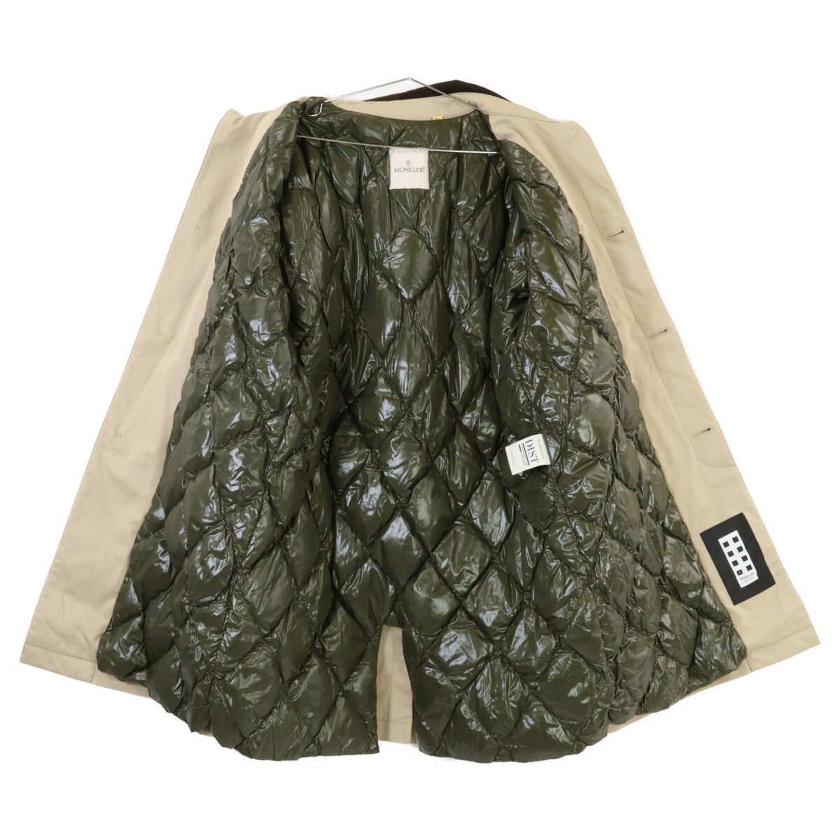 MONCLER Moncler [GENIUS] x FRAGMENT 18 VALLOR Collar Corduroy Balmacaan Down Coat Jacket