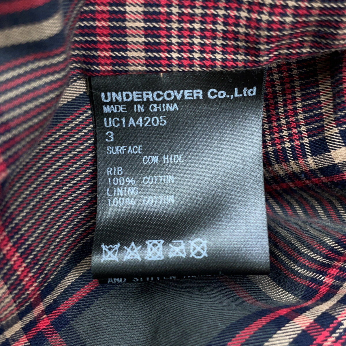 21SS UC1A4205 棕色 格纹衬里 小牛绒面革夹克 夹克 3 男士