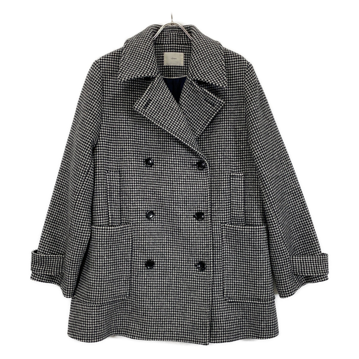 24AW Houndstooth Geelong Lamb P-Coat, Coat, 38, Women's