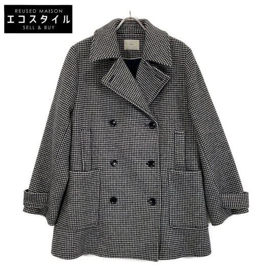 IENA イエナ 24AW ハウンドトゥース ジーロンラムPコート コート
