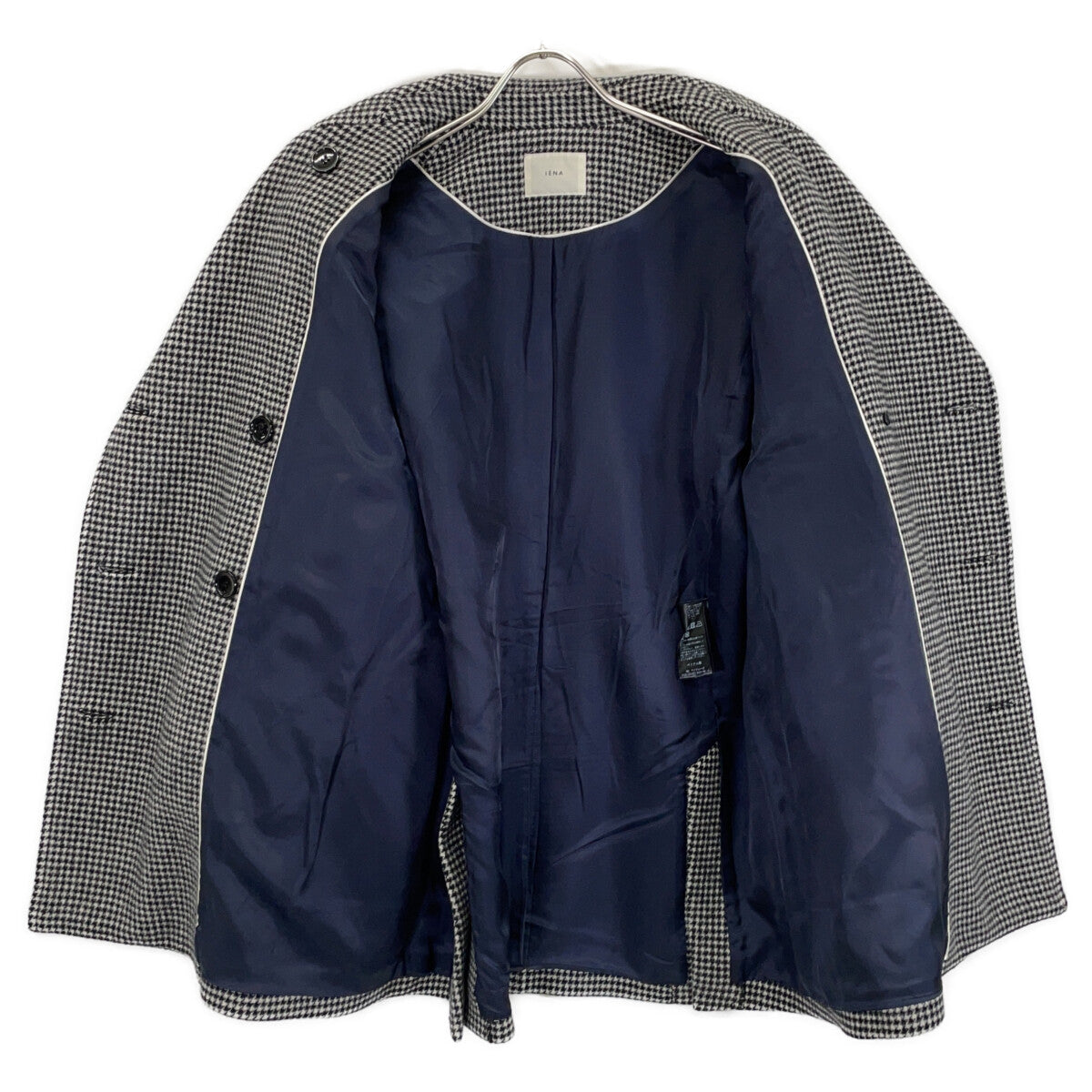 24AW Houndstooth Geelong Lamb P-Coat, Coat, 38, Women's