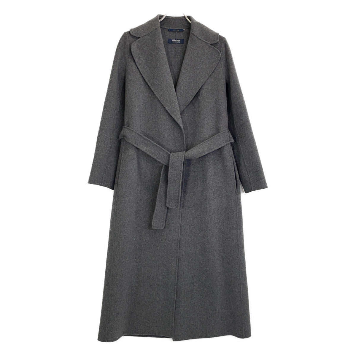 Grey Poldo Double Face Coat in Pure Virgin Wool (Women's size 40)